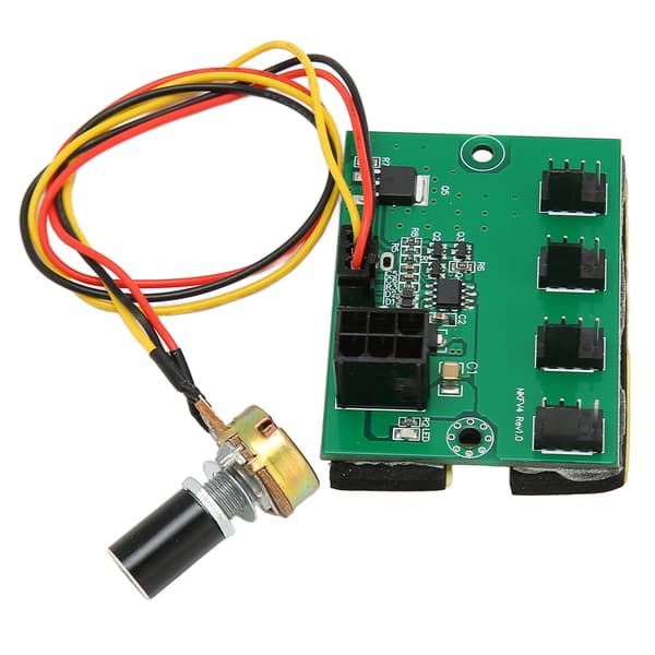 PC Fläkthastighetsregulator DC 12V PWM 4-vägs 30 cm Kabel Enkel Installation PC Chassifläktnav för Datorfodral