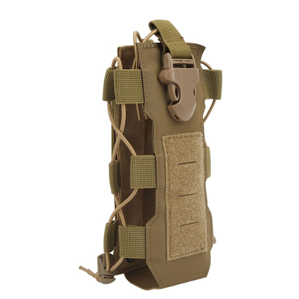 Militær vannflaskepose Molle Vannkokerpose Flaskeholderpose for Camping Jakt Vandring Tan