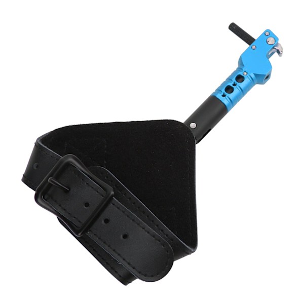 Bågskytte Compound Båge Release Hjälpmedel Trigger Justerbar Båge Release handledsrem Skytte handledsband Spreader Blå