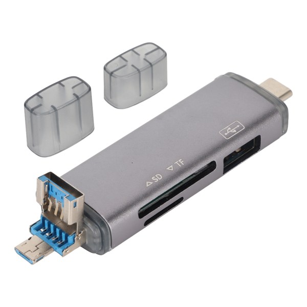 Kortlæser OTG USB C USB MICRO USB 5Gbps Ultra Slim Plug and Play Hukommelseskortlæser til telefon PC Laptop