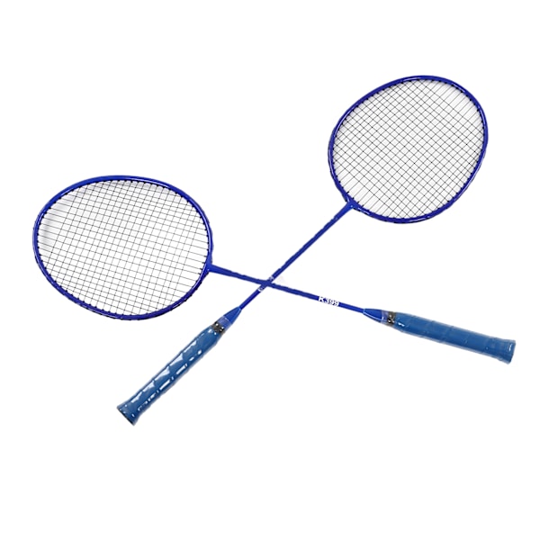 Badmintonracket Lätt Bekväm Järnlegering Amatör Dubbel Badmintonracket Set för Nybörjarträning