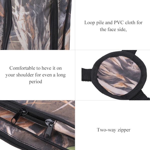 Reed Camouflage Outdoor Portable Messenger Archery Quiver Bag Arrow Bow Holder Pocka för jakt