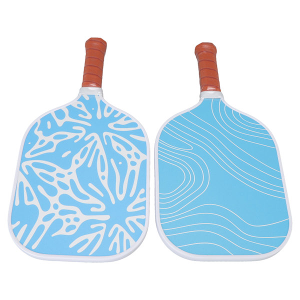 Pickleball-set - Bärbar pickleball-paddel i glasfiber och bollar - Pickleball-set för utomhusbruk med bikakestruktur