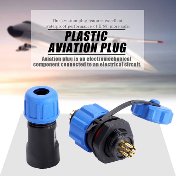 IP67 SP13 9-pin vanntett plastpluggkontakt (9-pin)