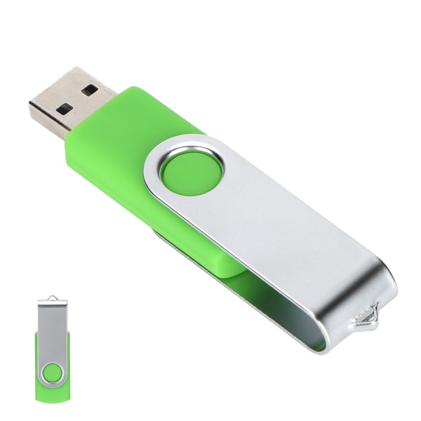 USB Flash Drive Candy Green Roterbar bærbar lagringsminnepinne for PC Tablet64GB