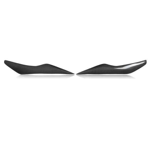 Frontlykt øyelokk karbonfiber frontlykt øyenbryn deksel erstatning for Ford Focus MK2 2009-2011