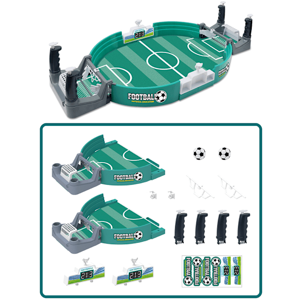 Mini bordfotballspillsett Foosballbord Fotballbord Konkurransesportspill Desktop brettspill for familiefest