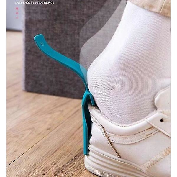 Pakke med 5 Lazy Shoe Helper Bærbar Sko Løftehjælper Håndteret Plastik Skohorn Til Mænd
