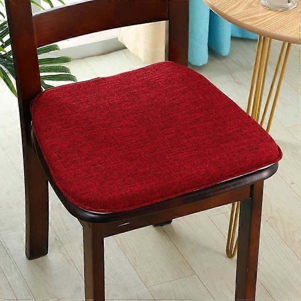 Tuolinpehmuste solmittavilla nauhoilla, sopii ruokatuolin pehmusteeksi - memory foam, liukumaton keittiötuolin pehmuste