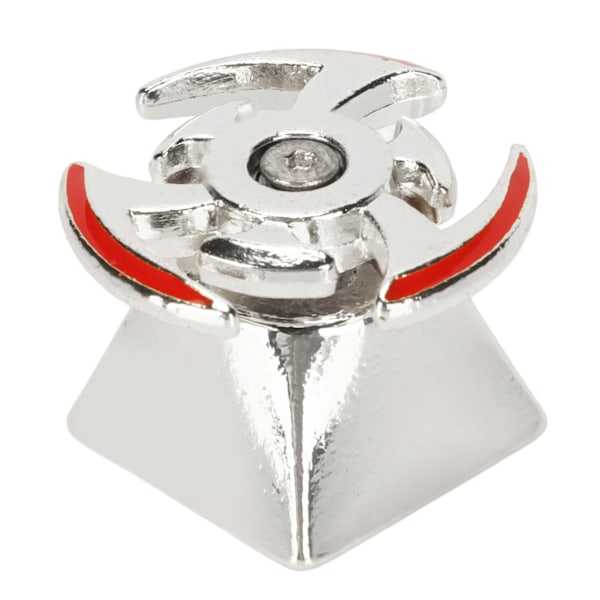 Roterande tangentknapp i metall med ergonomisk design för mekaniska tangentbord, silver