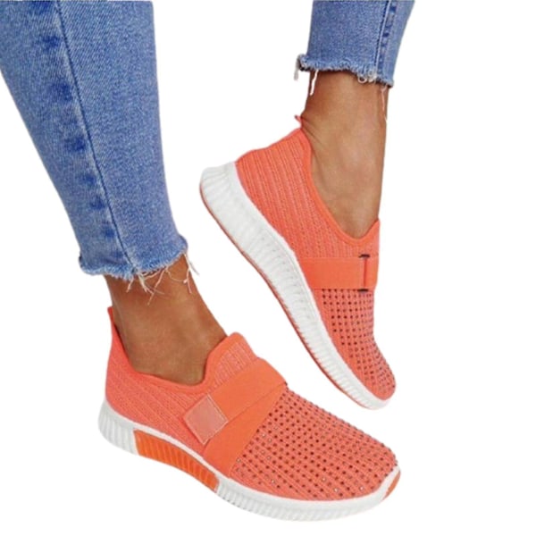 Women's Orthopedic Slip-on Platform Fashion Sneakers37 Orange