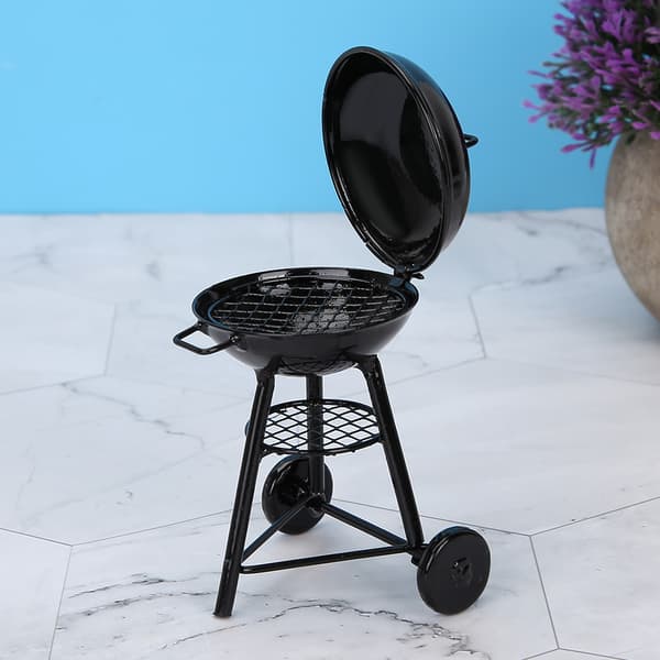 1:12 Mini Dukkehus Tilbehør Udendørs Rund Ovn Model til Dukker BBQ Madlavning