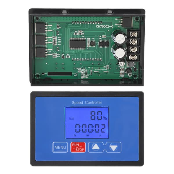 30A 6.5V-55V DC Børstemotor PWM Hastighedsregulator Digital LCD Cyklus Kør/Stop Timer