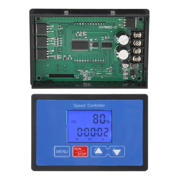 30A 6.5V-55V DC Harjamoottori PWM-nopeudensäädin Digitaalinen LCD-syklin käynti/pysäytysajastin