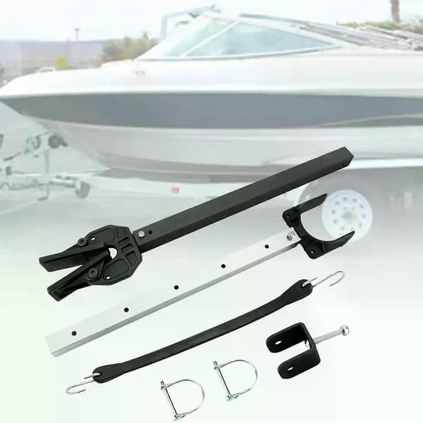 Boat Adjustable Transom Saver Premium 22.99-40.75inch Boat Motor Support Composite Head Holds Marine Engine Practical Holder