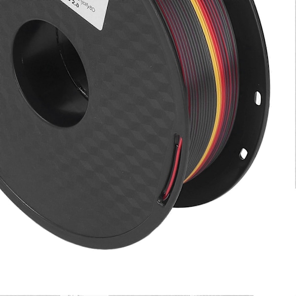 Silke Filament 1.75mm PLA Triple Farve Guld Rød Sort Stærk Hårdhed 3D Printer Filament