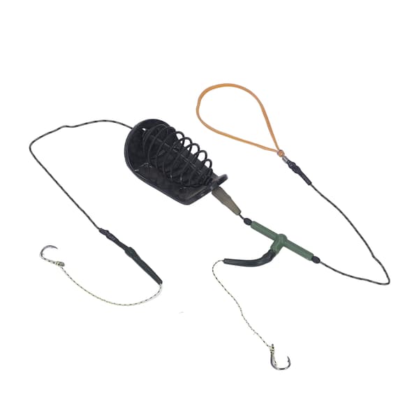 Fiskekrok Stark Power Bite Cage Effektiv Havsfiskekrok med Metallsänke för Karp 50g / 1.8oz