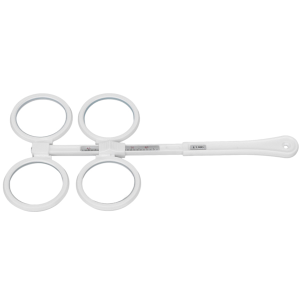 Optinen flipper muovinen säädettävä optometrinen läppälinssiinstrumentti näkötestikortilla Amblyopia White ±1,0 D.