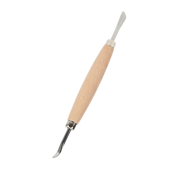 Leathercraft modellering Carving Tools Lett trehåndtak DIY Lær Press Rub Tool for Lær Press Rub/Edge Skiving