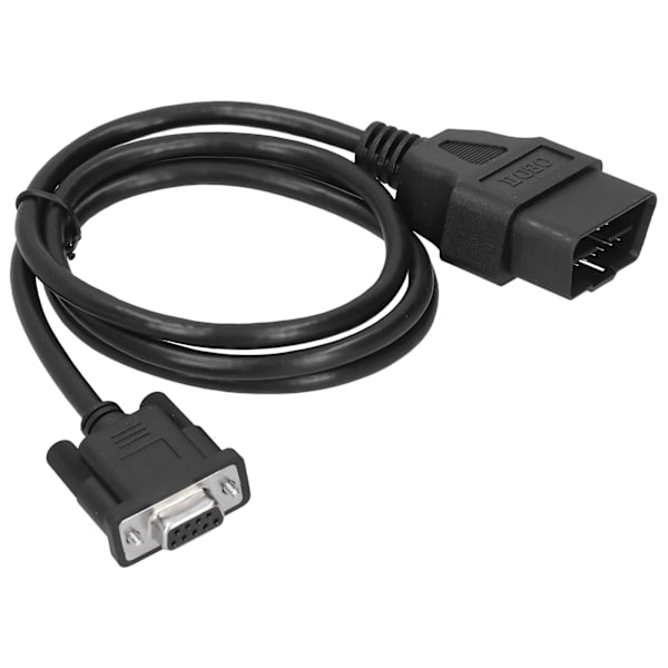 16-pinninen OBD2 - RS232 DB9 -auton diagnostiikkajärjestelmän sovitinkaapelin jatkoliitin