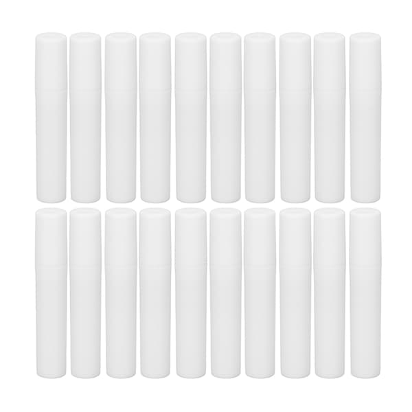 20 st miniatyrsprayflaska 5 ml vit ABS fin dimma påfyllningsbar tom sprayflaska för parfym