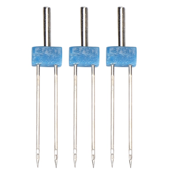3 stk dobbel nåler pinner i rustfritt stål for tråding og hekling av sting sytilbehør 4mm‑3 stk/pose