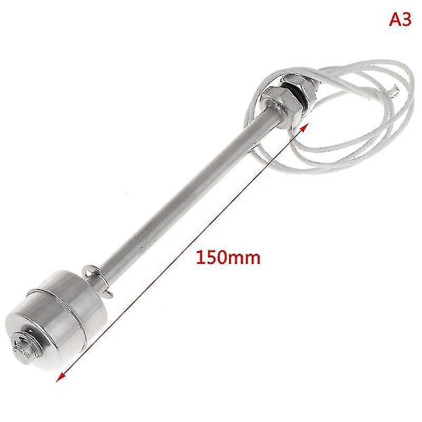 Rustfrit stål Mini Vertikal Vandstandssensor Flydesensor 150mm
