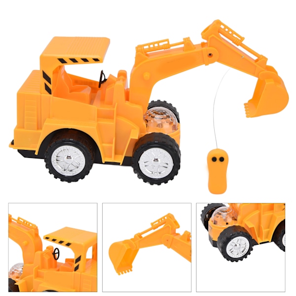 RC Grävmaskin Leksak Fjärrkontroll Engineering Konstruktion Lastbil Fordon Leksak för Barn