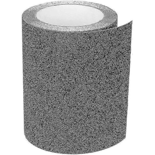 Självhäftande halkskyddstejp för trappor, friktion, slipande för säkerhet, stege, inomhus, utomhus, hög friktion, 15cm X 5m, Svart