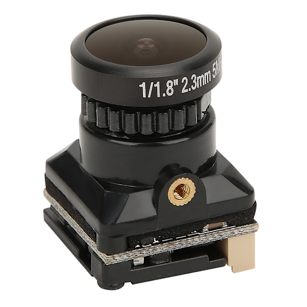 FPV-kamera i høj opløsning 1080P 2,3 mm objektiv OSD til FPV Quadcopter Drone Sort