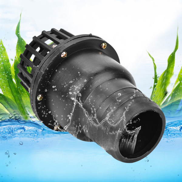 Vandpumpe fodventil sort PVC lavtryks flad kontraventil til væskemaskine (3 tommer)