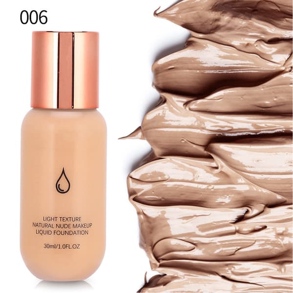 Ibcccndc Flytande Matt Foundation Återfuktande Oljekontroll Långvarig Flytande Foundation Kosmetika 30ml#6