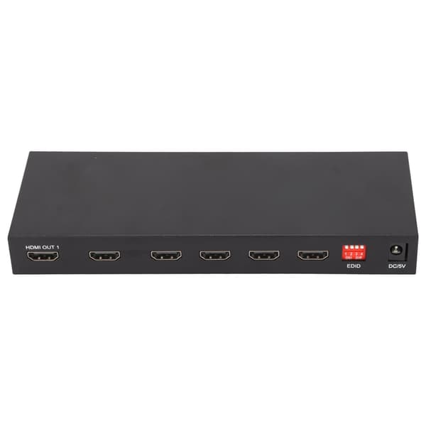 4x2 HD Multimedia Interface Splitter Stöd Ultra HD 4K X 2K 3D 1080P med fjärrkontroll och strömadapter 100‑240VUS-kontakt