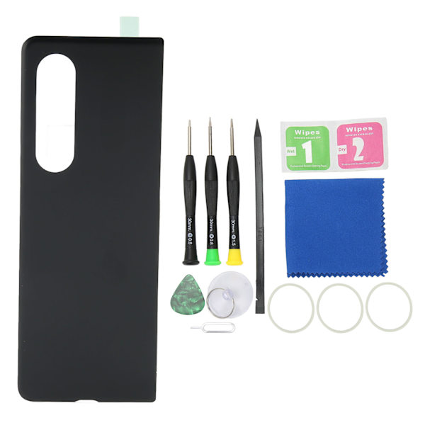 Telefon bagglasdæksel nem installation udskiftning bagglas med reparationsværktøj til Samsung Galaxy Z Fold 3 SM F926 sort