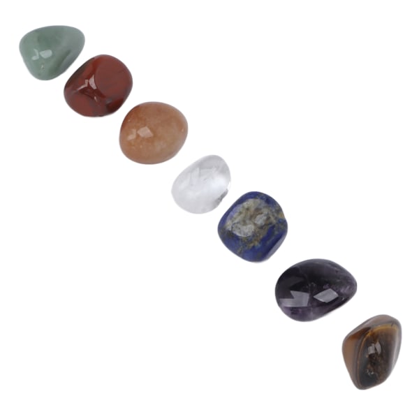 7 stk Crystal Stones Set Balancing Energy Beroligende sinn Healing Natursteiner Hjem Dekor