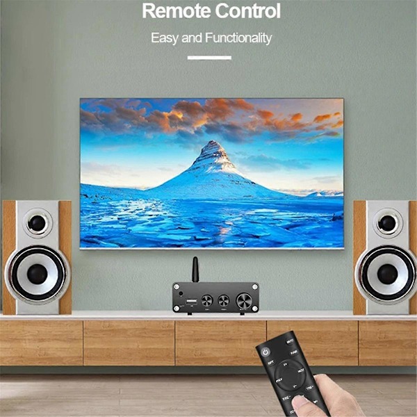 Hifi Stereo Audio Effektforstærker 2x100W Dual Channel