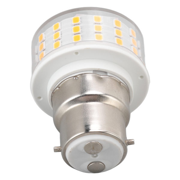 B22 LED-majslampa ABS 10W 1000LM Flimmerfri Energisparande Ljus för Takbords skåp AC 85‑265V Varmvitt Ljus