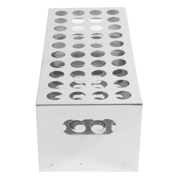 304 rustfritt stål stanseplate testrørstativ 40 hull stor kapasitet (18,5 mm*40)