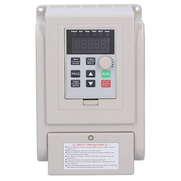 Inverter Enkeltfaseindgang 3-faset udgang Motorhastighedsregulator 220V 1500W AT51500X