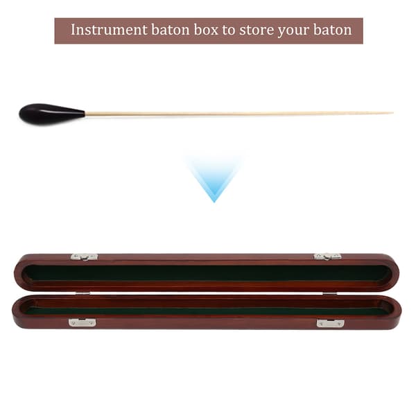 Rød Sandeltræ Baton HighEnd Musikalsk Dirigentstok Boks