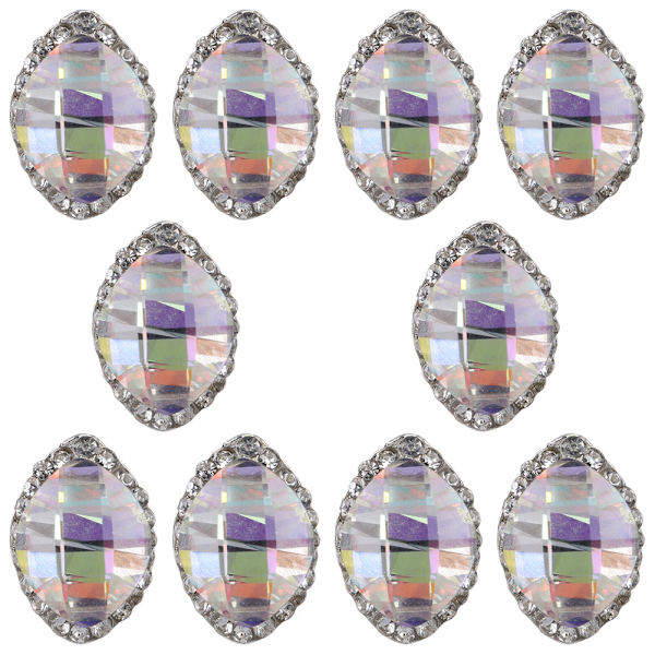 10 stk. Glitter Legering Rhinestones Manicure Metal Vanddråbe Zirkon Neglekunst Dekoration 14#281
