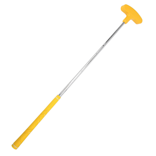 27 tuuman Mini Two Way Golf Putter Sisäharjoittelu Pehmeä Kumipää Putter Lapsille Keltainen