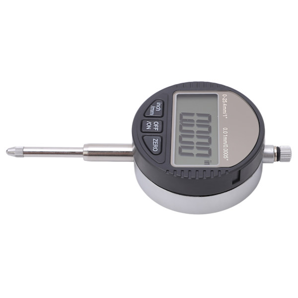 Digital skiveindikator 0,01 mm/0,0005 tommer 0 til 25,4 mm/1 tommer LCD-skærm legeringssonde ABS elektronisk måleur til laboratorium