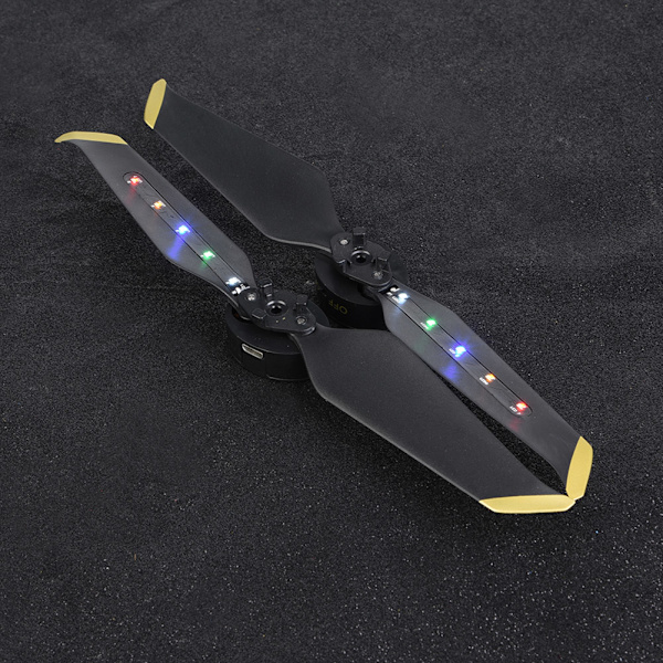 8743 Genopladelige LED-blinklys med lav støj til natflyvning til DJI Mavic 2 PRO/ZOOM (1 par)