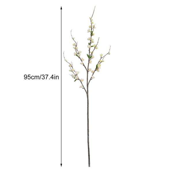 Hvid Simuleret Ferskenblomstgren - 95 cm
