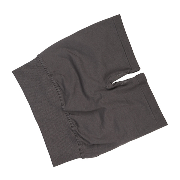 Kvinnor Hög midja Höftlyft Yoga Shorts Mjuk Elastisk Gym Löp Magkontroll Träningsshorts Blå Grå L