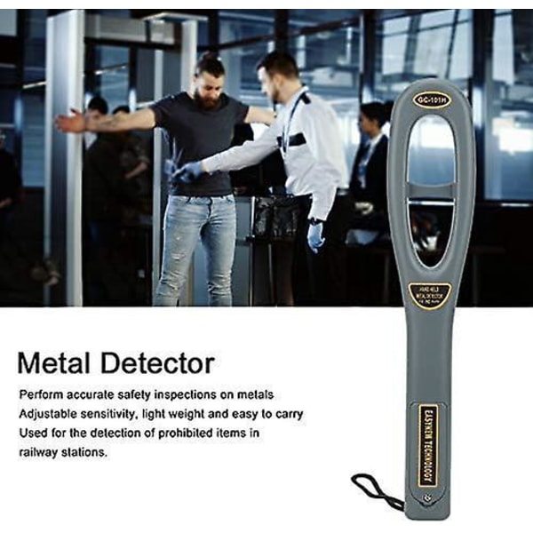 Svært følsom håndholdt metalldetektor sikkerhetsskanner - GC-101H