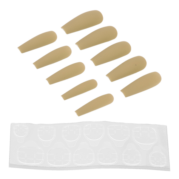 10 st Press On Nails Kista Fake Nails Tips Extra Lång Kista Glänsande Falska konstgjorda naglar Manikyrdekoration för kvinnorN5355-02
