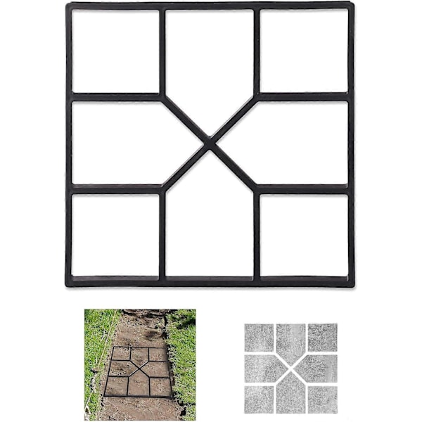 Betonform, Støbeform til selv at støbe, Gipsform til fliser, 40x40cm, robust plast