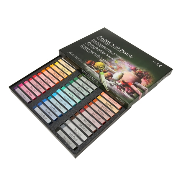 Mjuk torr pastellkrita 36 färger Professionell konstnär krita pastellpinnar för kontorsskola Konstteckning Målningstillbehör
